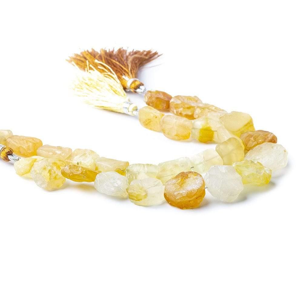 Banana Yellow Agate Beads Tumbled Hammer Faceted Mix - Lot of 2 - The Bead Traders