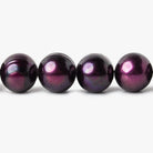 Berry Purple Side Drilled Baroque Freshwater pearls 16 inch 39 pieces 11x10-12x11mm - The Bead Traders