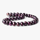 Berry Purple Side Drilled Baroque Freshwater pearls 16 inch 39 pieces 11x10-12x11mm - The Bead Traders