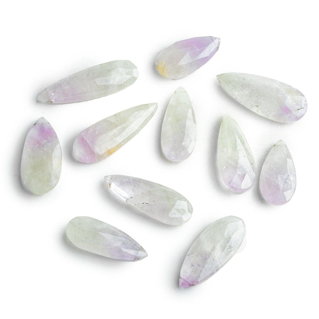 Bi-Color Amethyst Faceted Pear Focal Bead 1 Piece - The Bead Traders