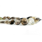 Bi-Color Quartz Faceted Coin Beads 8 inch 15 pieces - The Bead Traders