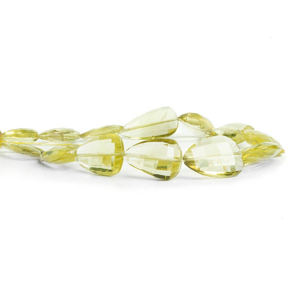 Bi Color Quartz Faceted Pear Beads 9 inch 12 pieces - The Bead Traders