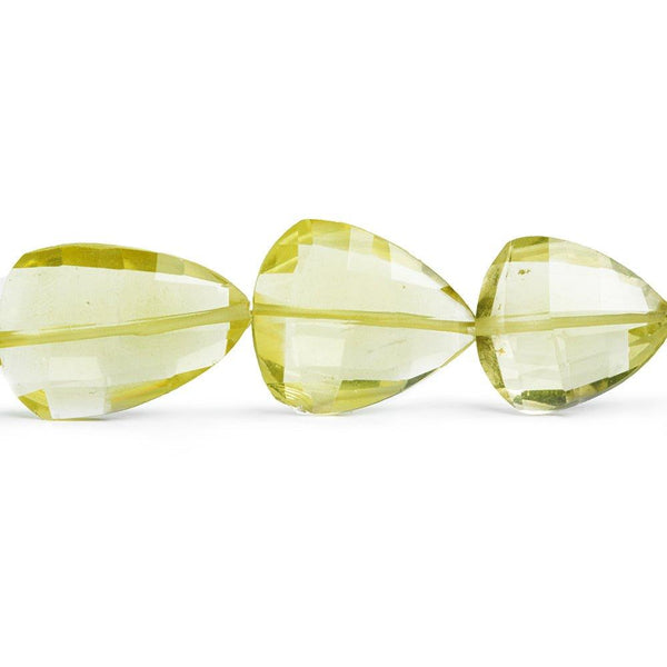 Bi Color Quartz Faceted Pear Beads 9 inch 12 pieces