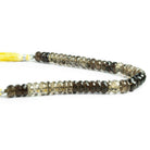 Bi Color Quartz Faceted Rondelle Beads 8 inch 55 pieces - The Bead Traders