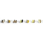Bicolor Quartz Double Nugget Silver Chain 60 pieces - The Bead Traders