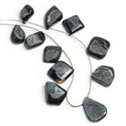 Black & Brown Drusy Nugget Beads 11 inch 10 pieces - The Bead Traders