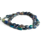 Black Ethiopian Opal Plain Nugget Beads 15 inch 43 pieces - The Bead Traders