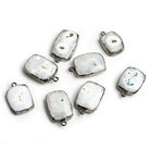 Black Gold Leafed Solar Quartz Rectangle Pendant 1 Piece - The Bead Traders