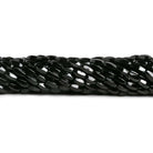 Black Onyx Plain Twists 16 inch 51 beads - The Bead Traders