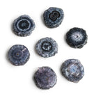Black Solar Quartz Slice Focal Bead 1 Piece - The Bead Traders