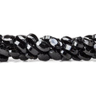 Black Spinel Faceted Oval Beads, 14.5 inch - The Bead Traders