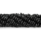 Black Spinel Long Chips 7.5 inch 60 beads - The Bead Traders