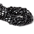 Black Spinel plain nuggets 13 inch 28 beads 9x8x4-14x9x5mm - The Bead Traders