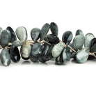 Black Tiger Eye Faceted Pears 8 inch 20 beads - The Bead Traders