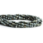 Black Tiger's Eye Faceted Rondelle Beads 16 inch 140 pieces - The Bead Traders