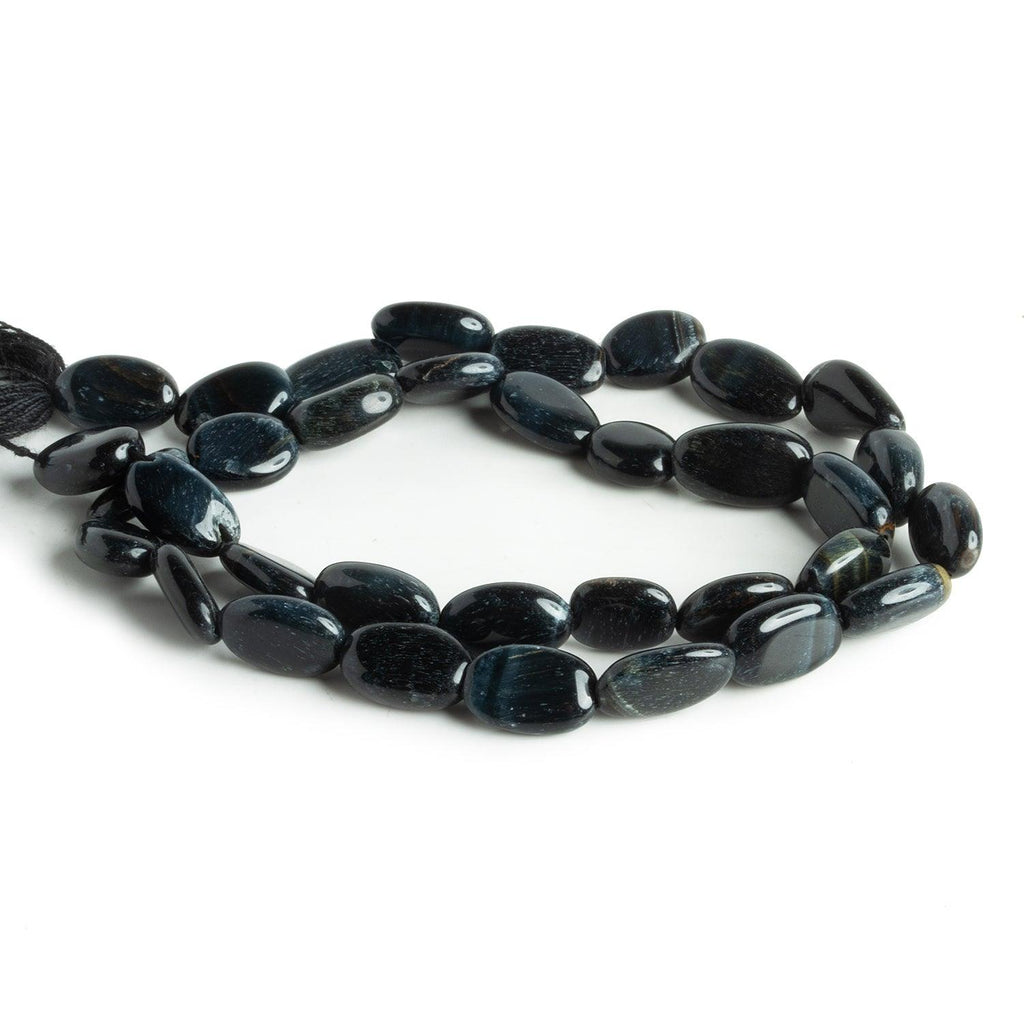 Black Tiger's Eye Plain Nuggets 14 inch 33 beads - The Bead Traders