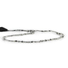 Black Tourmalinated Quartz Faceted Round Beads 12 inch 190 pieces - The Bead Traders