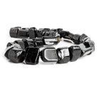Black Tourmaline Tumbled Natural Crystal Beads 16 inch 33 pieces - The Bead Traders