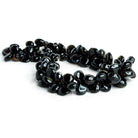 Black & White Agate Plain Heart Beads 14 inch 90 pieces - The Bead Traders