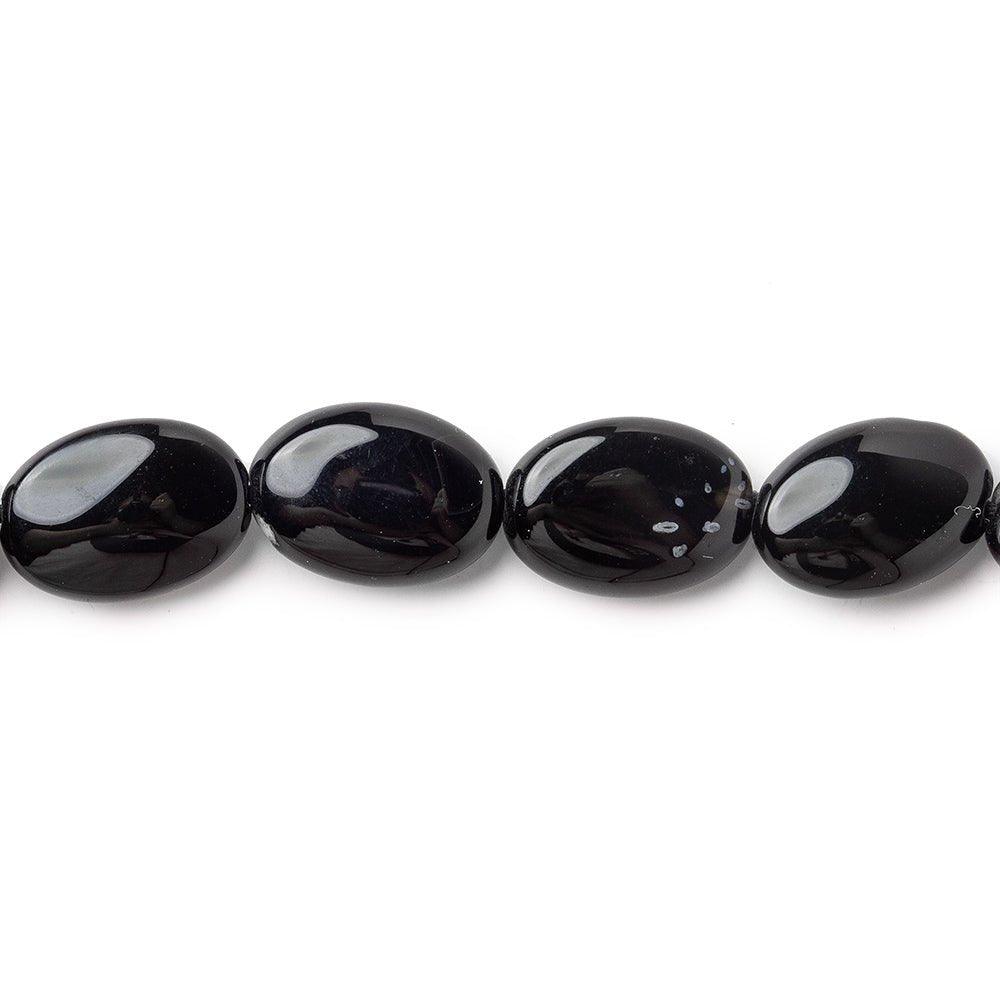 Black & White Onyx Beads Oval - The Bead Traders