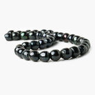 Blue Black Baroque Center Drilled Freshwater Pearls 16 inch 39 pieces 11x9-12x11mm - The Bead Traders