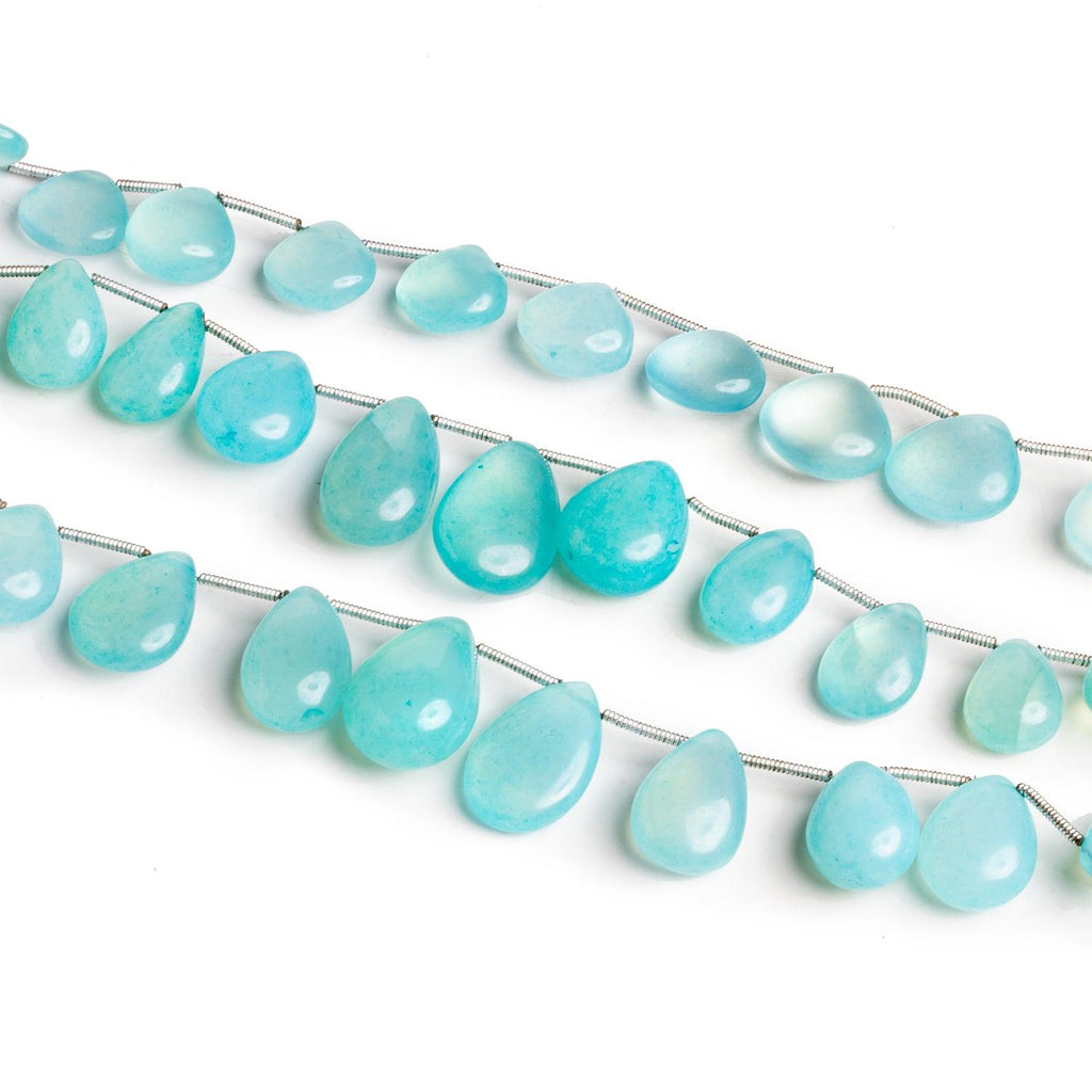 Blue Chalcedony Hearts & Pears - Lot of 3 - The Bead Traders