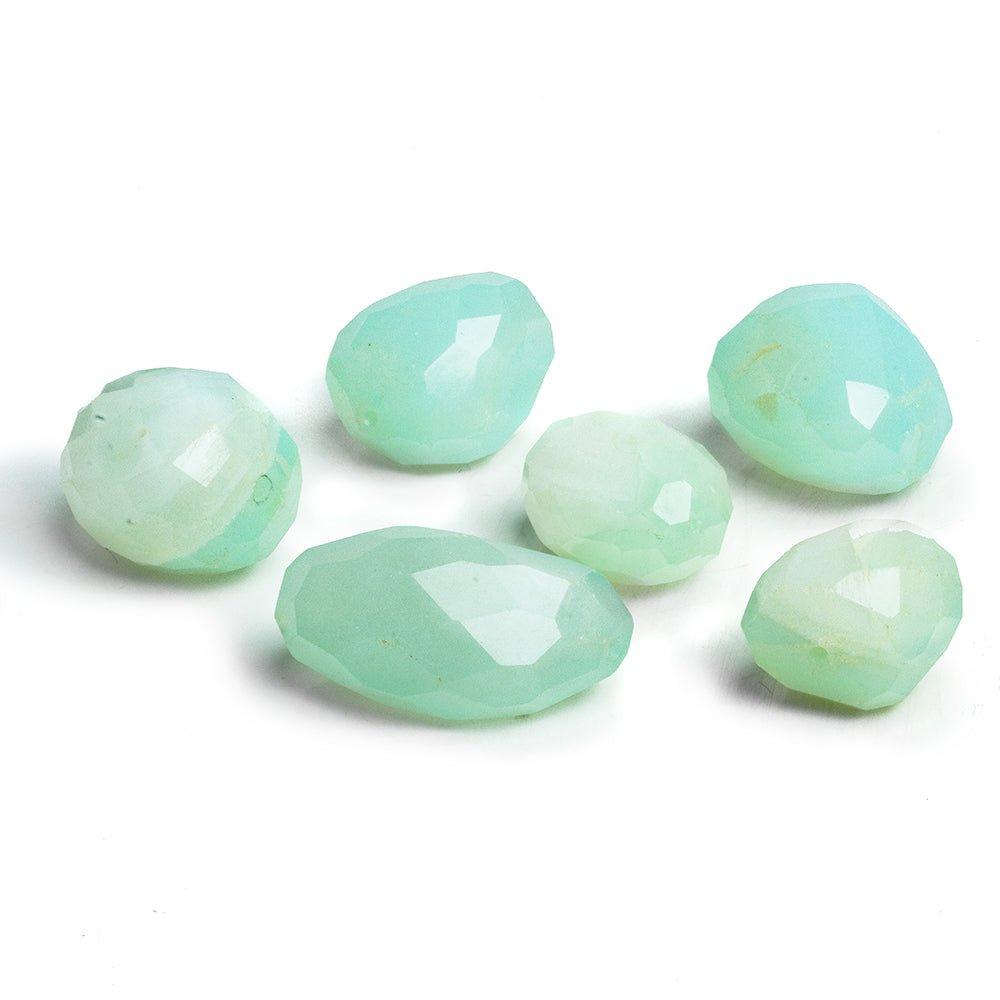 Blue Chalcedony Large Faceted Nugget Focal Bead 1 Piece - The Bead Traders