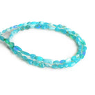 Blue Ethiopian Opal Plain Nuggets 15 inch 55 beads - The Bead Traders