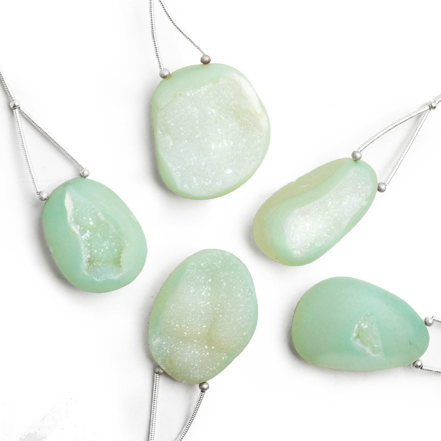 Blue Green Drusy Focal Bead 1 Piece - The Bead Traders