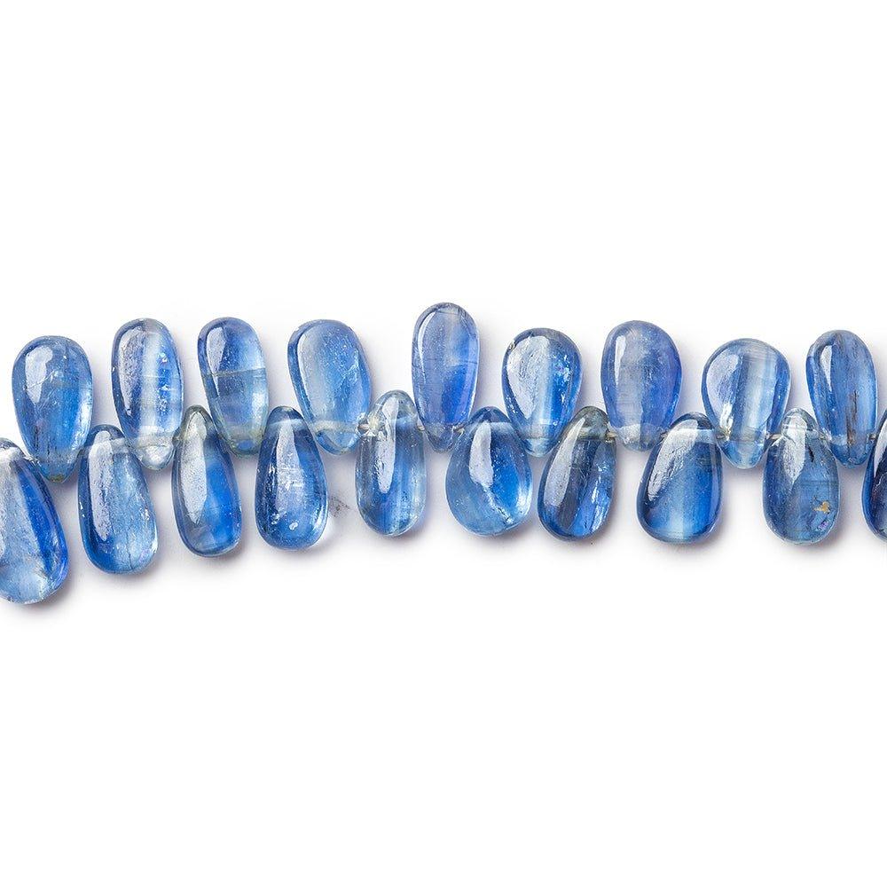 Blue Kyanite Beads Plain Top Drilled Pears 58pcs - The Bead Traders