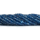 Blue Kyanite Faceted Rondelle Beads 16 inch 180 pieces - The Bead Traders