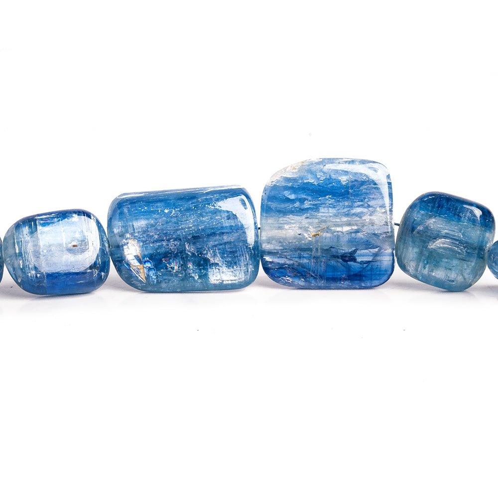 Blue Kyanite Plain Nugget Beads 8 inch 13 pieces - The Bead Traders