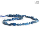 Blue Kyanite Plain Nuggets 16 inch 53 pieces - The Bead Traders