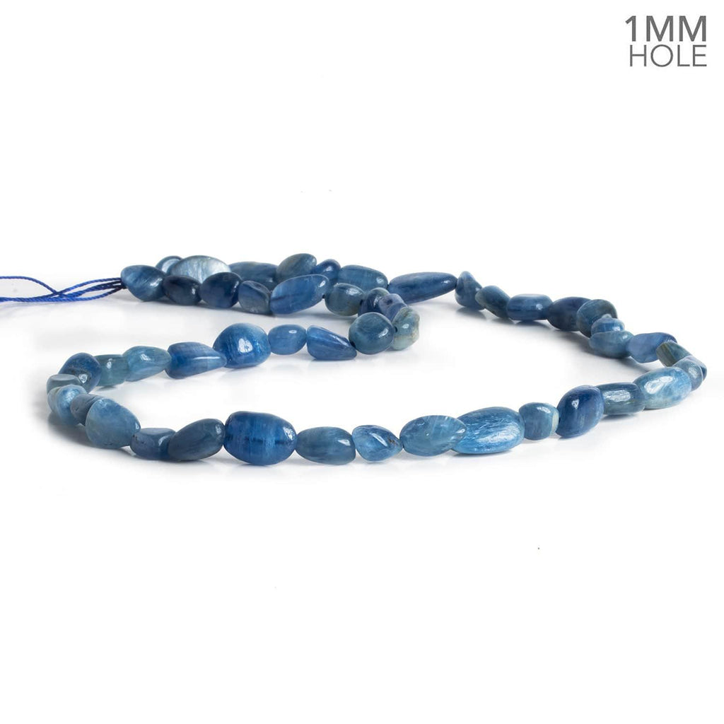 Blue Kyanite Plain Nuggets 16 inch 53 pieces - The Bead Traders