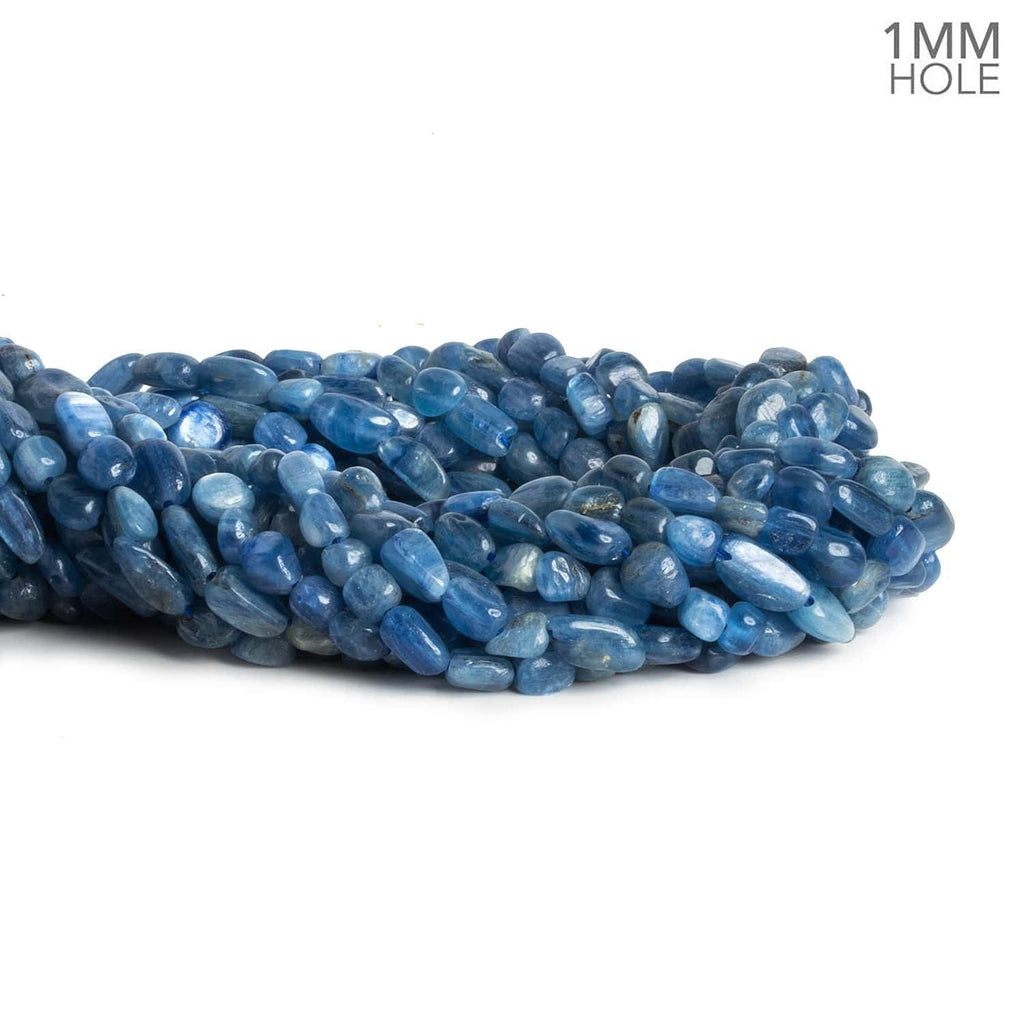 Blue Kyanite Plain Nuggets 16 inch 53 pieces - The Bead Traders