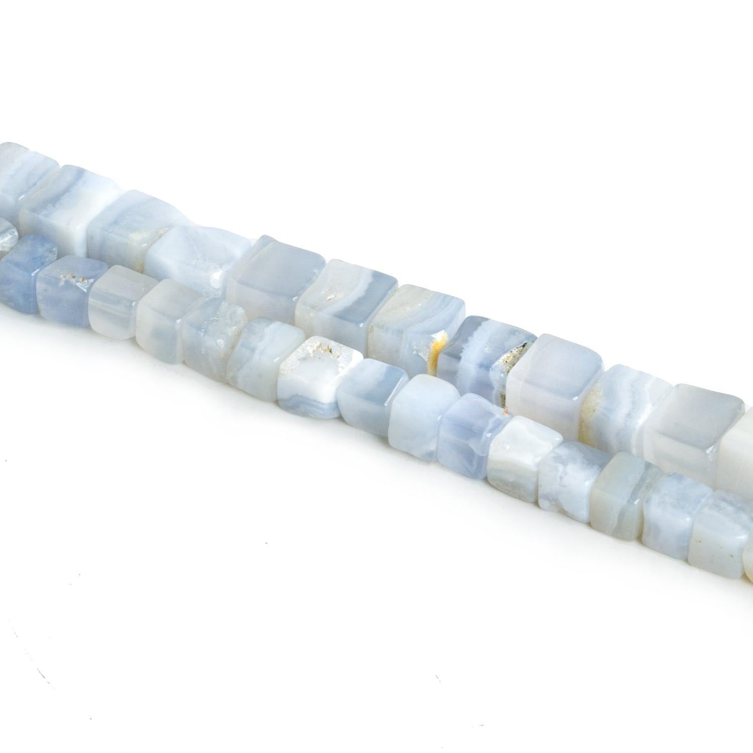 Blue Lace Agate Cubes - Lot of 2 - The Bead Traders
