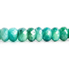 Blue Mystic Moonstone Faceted Rondelle Beads 8 inch 32 pieces - The Bead Traders