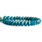 Blue Mystic Moonstone Faceted Rondelle Beads 8 inch 33 pieces - The Bead Traders