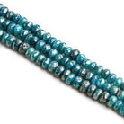 Blue Mystic Moonstone Rondelles - Lot of 3 - The Bead Traders