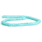 Blue Opal Plain Heishi Beads 16 inch 180 pieces - The Bead Traders