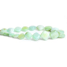 Blue Peruvian Opal Corner Drilled Plain Square Beads 8 inch 19 pieces - The Bead Traders