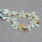 Blue Peruvian Opal Faceted Nugget Beads 8 inch 35 pieces - The Bead Traders