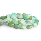 Blue Peruvian Opal Faceted Ovals 16 inch 18 beads - The Bead Traders