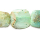 Blue Peruvian Opal faceted Square & Rectangle beads 8.5 inches 8 pieces - The Bead Traders