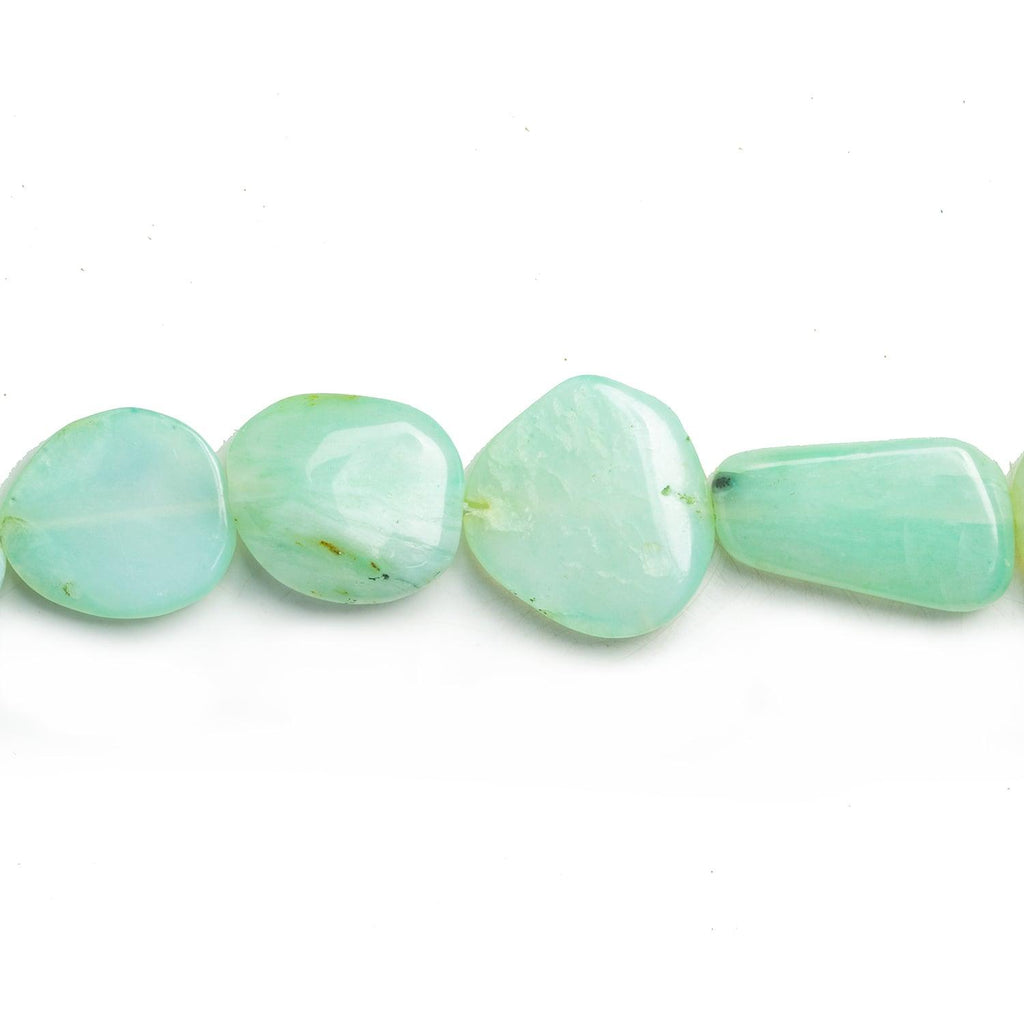 Blue Peruvian Opal Plain Nuggets 16 inch 19 beads - The Bead Traders