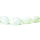 Blue Peruvian Opal plain ovals 18 inch 7.5x6.5-17x11.5mm 41 beads - The Bead Traders