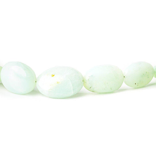 Blue Peruvian Opal plain ovals 18 inch 7.5x6.5-17x11.5mm 41 beads