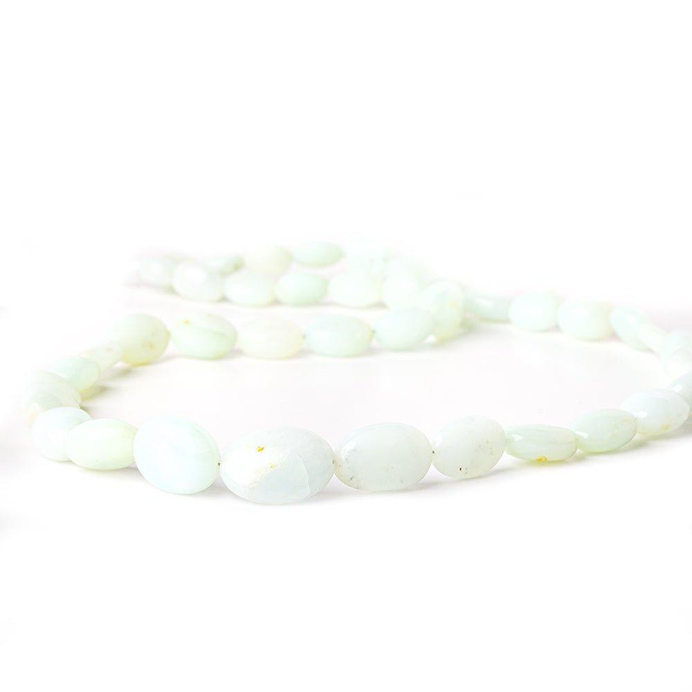 Blue Peruvian Opal plain ovals 18 inch 7.5x6.5-17x11.5mm 41 beads - The Bead Traders