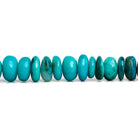 Blue Peruvian Opal Plain Rondelle Beads 12 inch 60 pieces - The Bead Traders