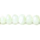 Blue Peruvian Opal plain rondelles 18 inch 4.5-10.5mm 119 beads - The Bead Traders